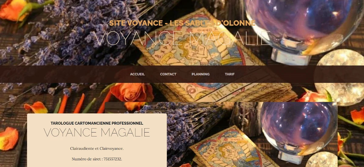 Aperçu 1 du projet Voyance Magalie